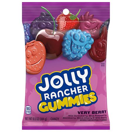 JOLLY RANCHER Gummies Fruit Flavored Candy Very Berry - 6.5 oz
