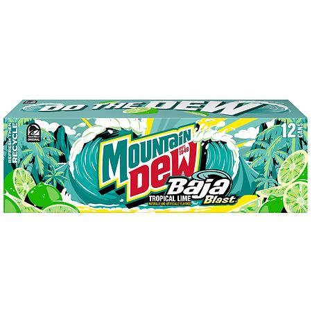 Mountain Dew Baja Blast 12pk 12oz Cans