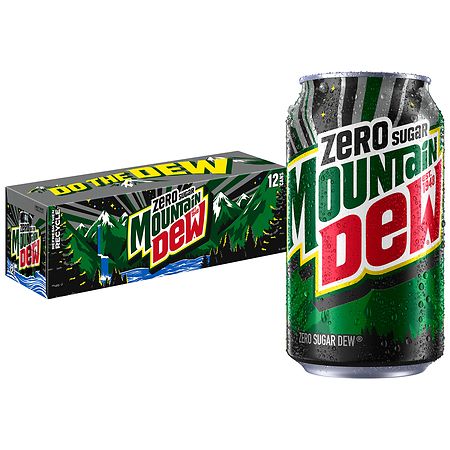 Mountain Dew Zero Sugar Soda 12pk 12oz Cans