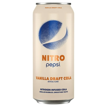 Pepsi Nitro Vanilla Draft Cola 13.65oz Can