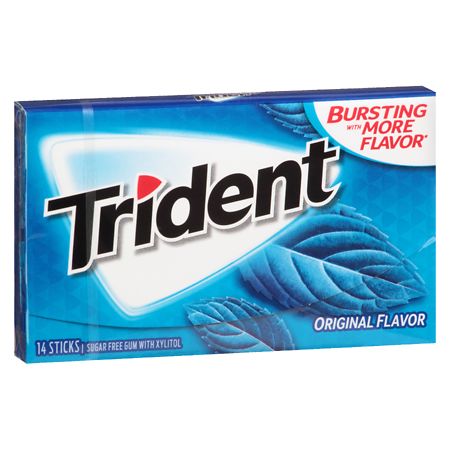 TRIDENT GUM ORIGINAL SUGAR FREE1X14 PC