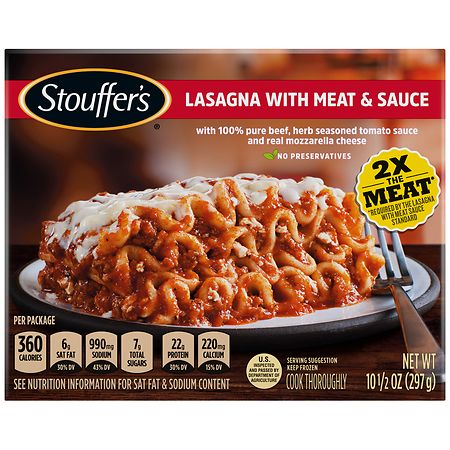 STOUFFER'S, CLASSIC LASAGNA WITH MEAT & SAUCE
