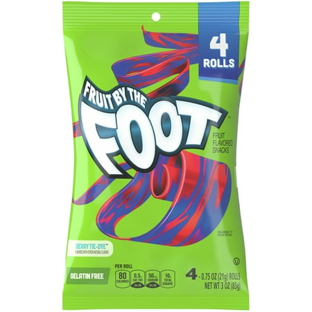 Fruit by the Foot Fruit Flavored Snacks  Berry Tie-Dye  4 ct