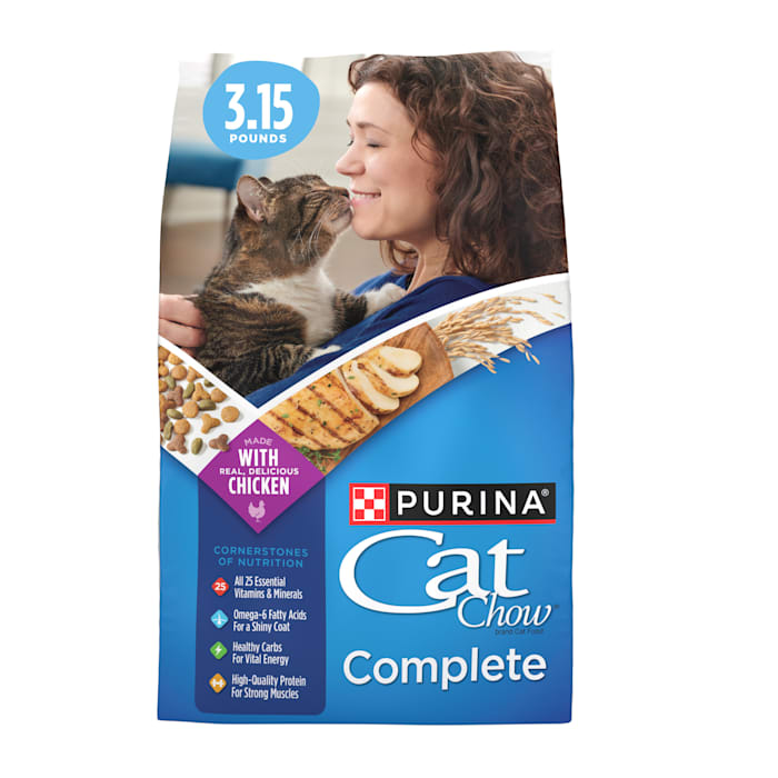 Purina Cat Chow Complete  Dry Cat Food  Chicken  3.15 lb Bag