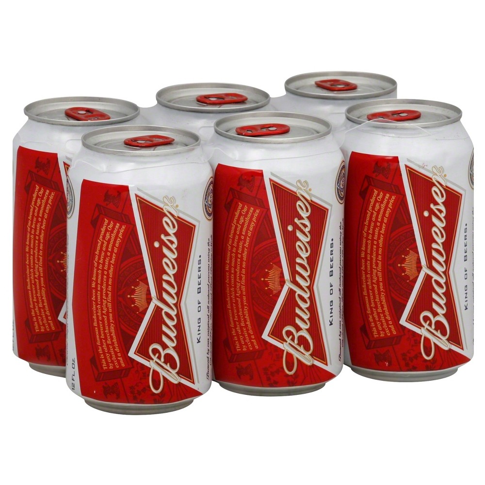 Budweiser Lager Beer - 6pk/12 fl oz Cans