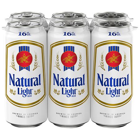 Natural Light Beer - 6pk/16 fl oz Cans