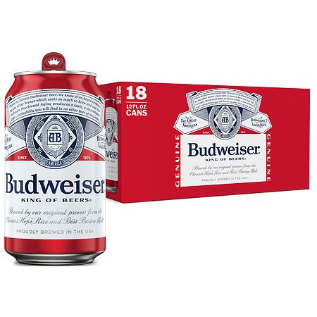 Budweiser Beer Cans 12 oz, 18 pk