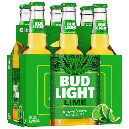 Bud Light Lime Beer Bottles 12 oz, 6 pk