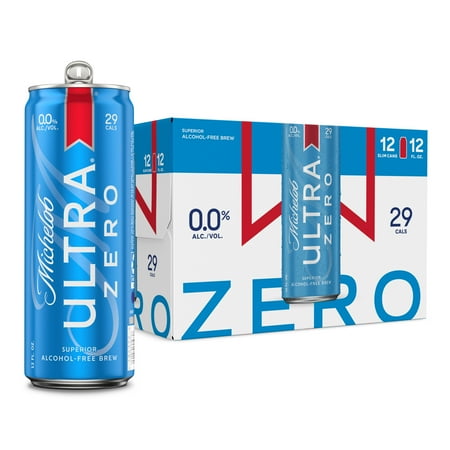 Michelob Ultra ZERO Non-alcoholic American Lager Beer 12 pack 12 fl oz Aluminum Cans  0% ABV