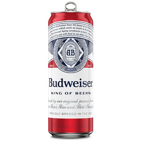 Budweiser Lager Beer - 25 fl oz Can