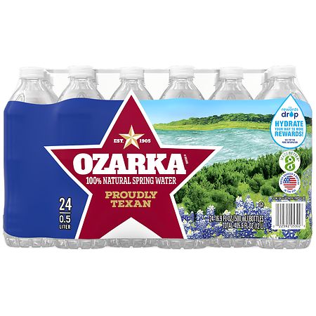 24pk Ozarka 100% Natural Spring Water 0.5L Btl
