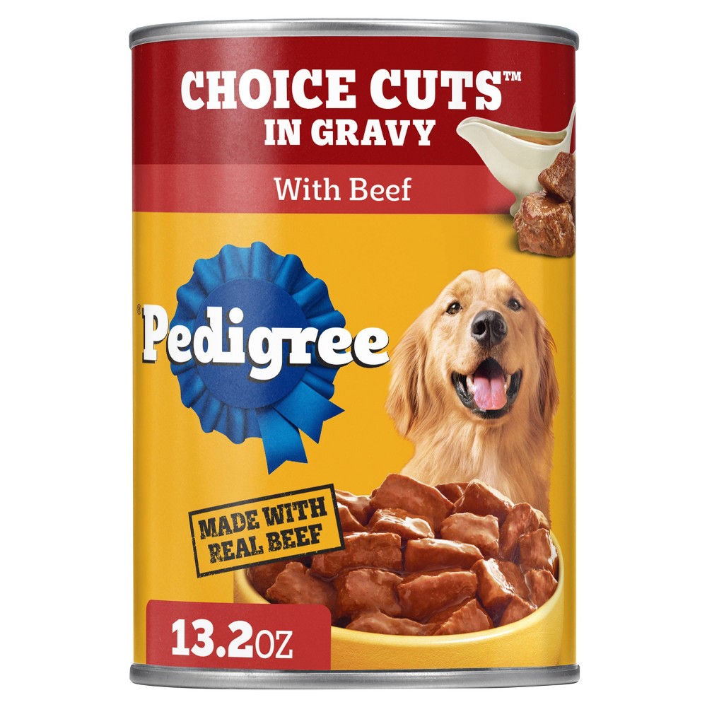 Pedigree Beef Flavor Choice Cuts in Gravy Wet Dog Food - 13.2oz