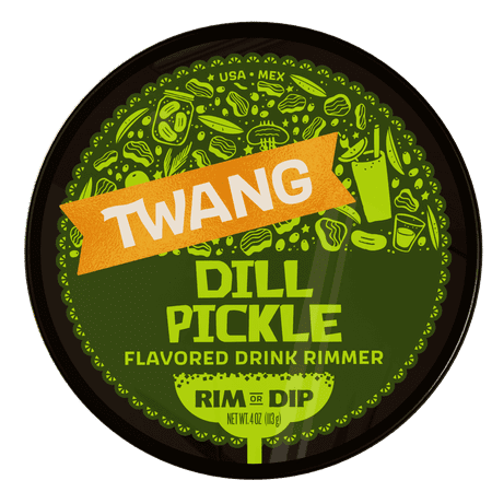 Twang Dill Pickle Flavored Drink Rimming Salt  4 oz Tub