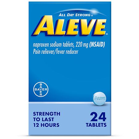 Aleve All Day Strong Naproxen Sodium Tablets  220 mg  24 count