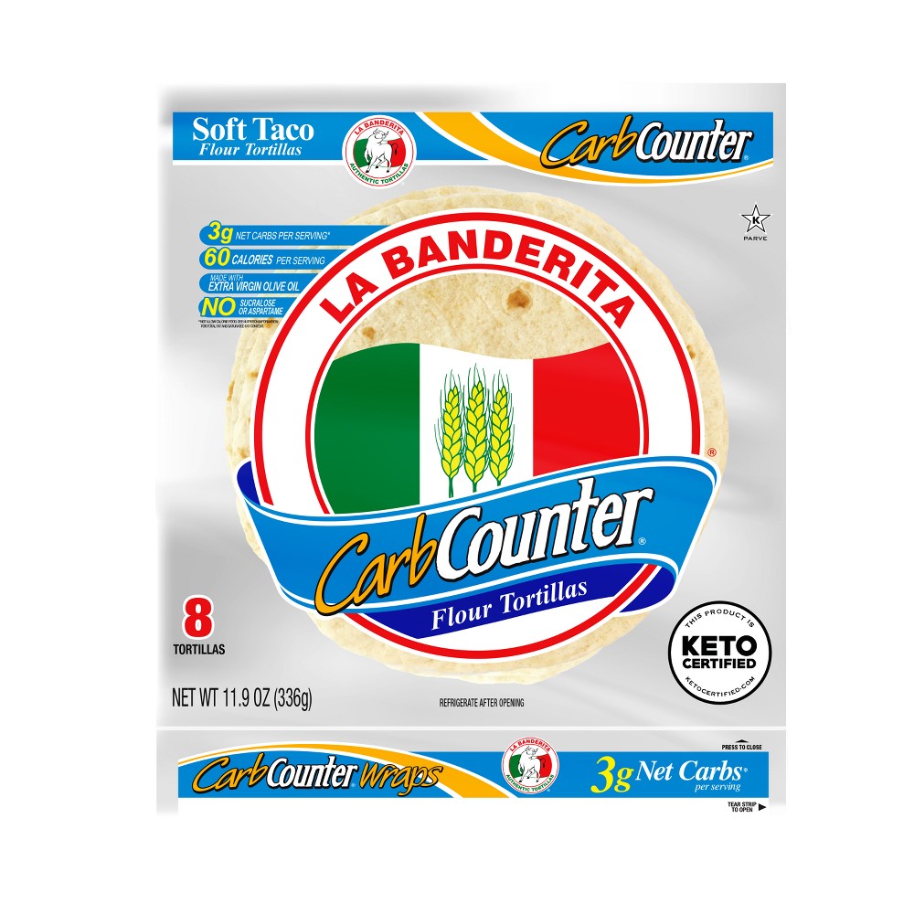 CARB COUNTER, LOW CARB TORTILLAS
