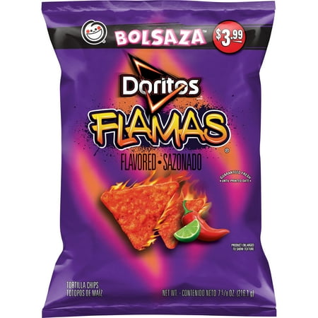 Sabritas Doritos Flamas Sazonado Tortilla Chips  7.63 oz Bag