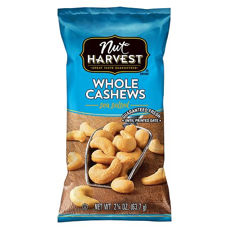 Nut Harvest Cashews  2.25 oz