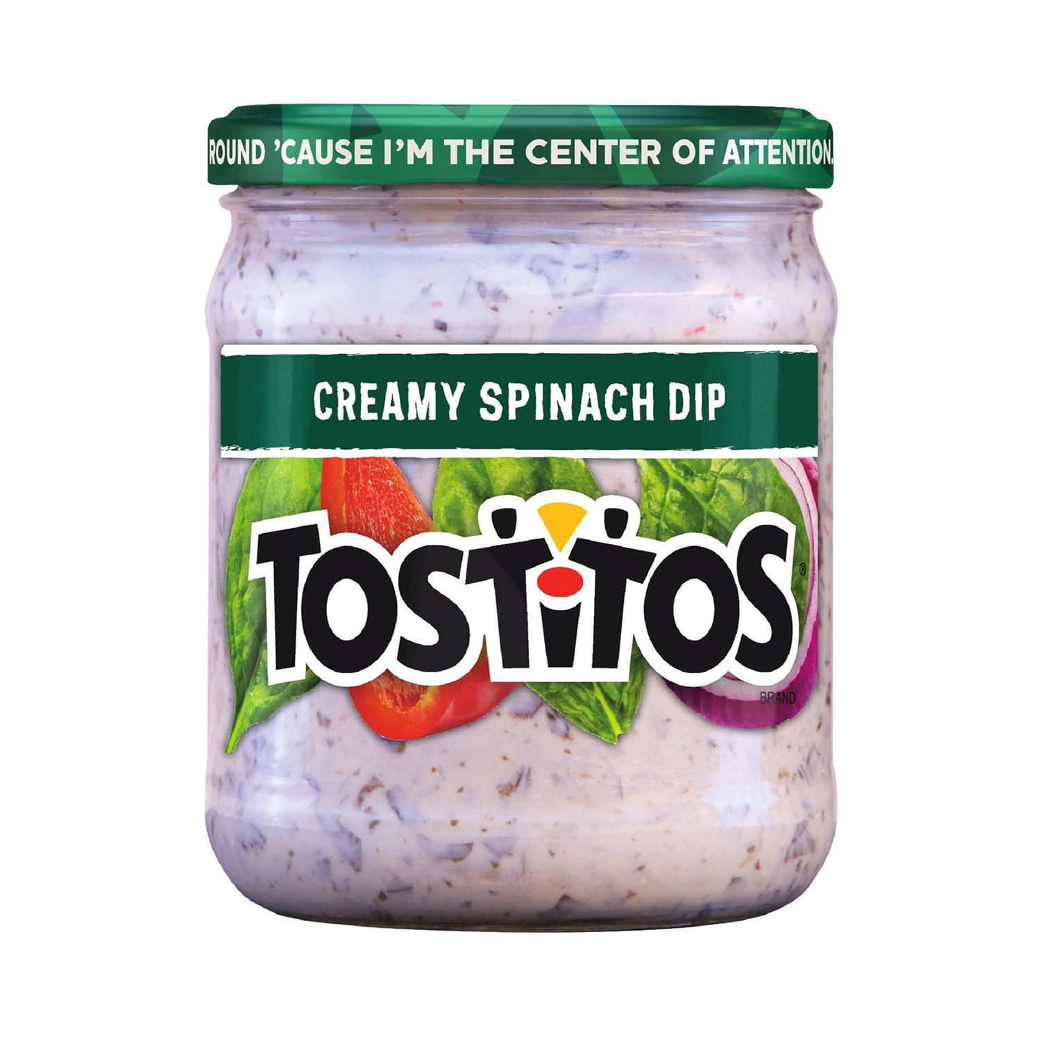 Tostitos Creamy Spinach Dip 15 Ounce Glass Jar