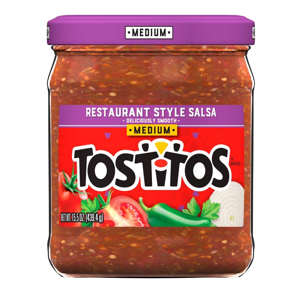 Tostitos Restaurant Style Salsa Medium 15.5 Ounce Glass Jar