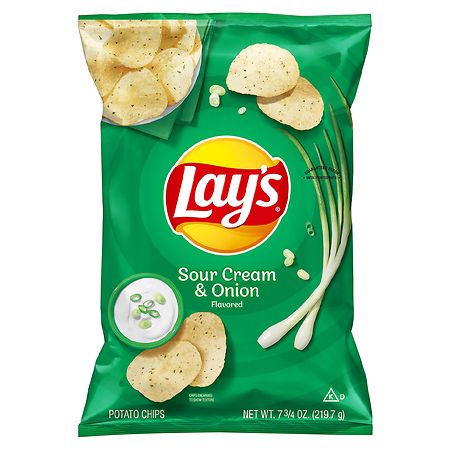 Lay's Sour Cream & Onion Flavored Potato Chips - 7.75oz