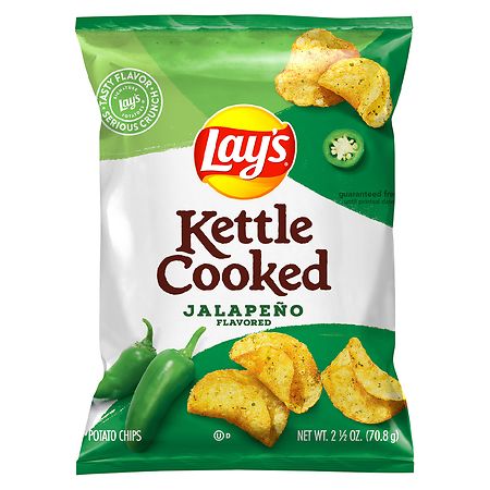 Lay's Jalapeño Kettle Cooked Chips - 2.87oz