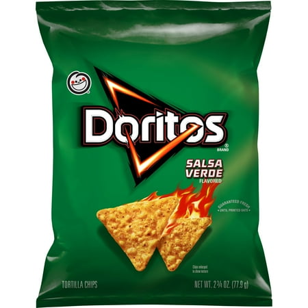 Doritos Salsa Verde Flavored Tortilla Chips  2.75 oz Bag