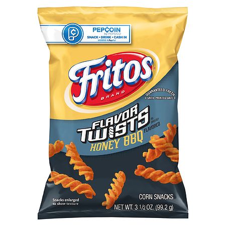 Fritos Flavor Twists Corn Snacks Honey BBQ - 3.5 oz