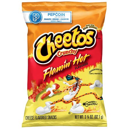 Cheetos Crunchy Flamin' Hot Cheese Flavored Snacks - 3.5oz