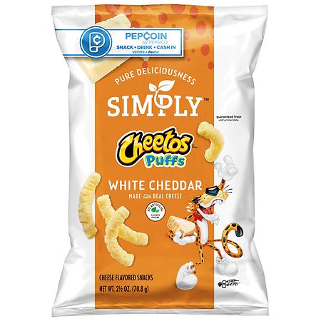 Cheetos Simply White Cheddar Cheese Puffs - 2.75oz