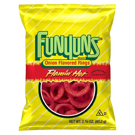 Funyuns Onion Flavored Rings Flamin  Hot 2.125 oz