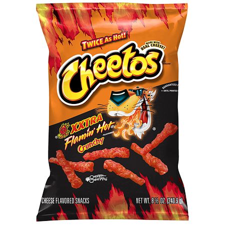 Cheetos XXTRA Flamin' Hot Crunchy Cheese Flavored Snacks - 8.5oz