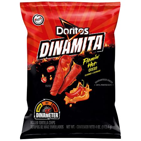Doritos Dinamita Tortilla Chips Flamin' Hot Queso - 4.0 oz