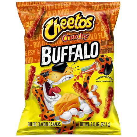 Cheetos Cheese Flavored Snacks Crunchy Buffalo - 3.25 oz