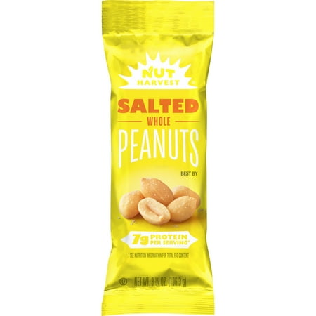 Nut Harvest Whole Peanuts Salted 3.75 Ounce