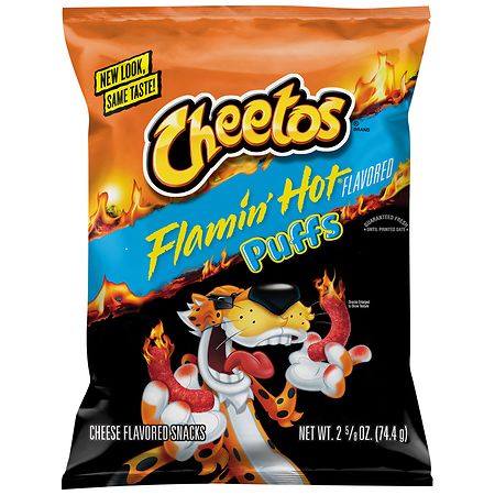 Cheetos Cheese Flavored Snacks Flamin' Hot Puffs - 2.63 oz