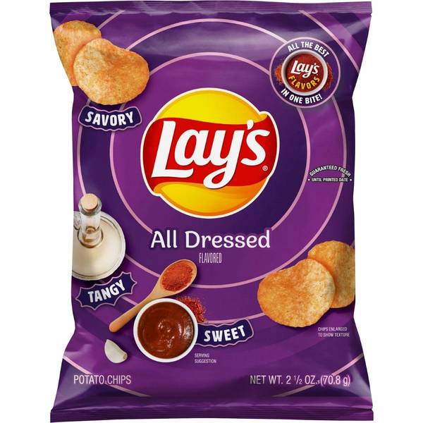 Frito Lay 2.5 oz All Dressed Potato Chips
