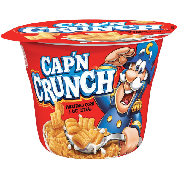 Cap'N Crunch Sweetened Corn & Oat Cereal 1.51 Ounce Plastic Cup