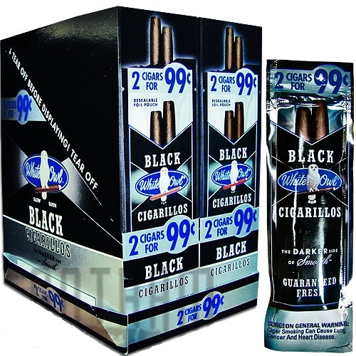 White Owl 7084 Black Cigarillos Case Of 30