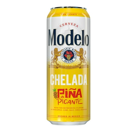 Modelo Chelada Pina Picante Mexican Import Flavored Beer, 24 fl oz Can, 3.5% ABV