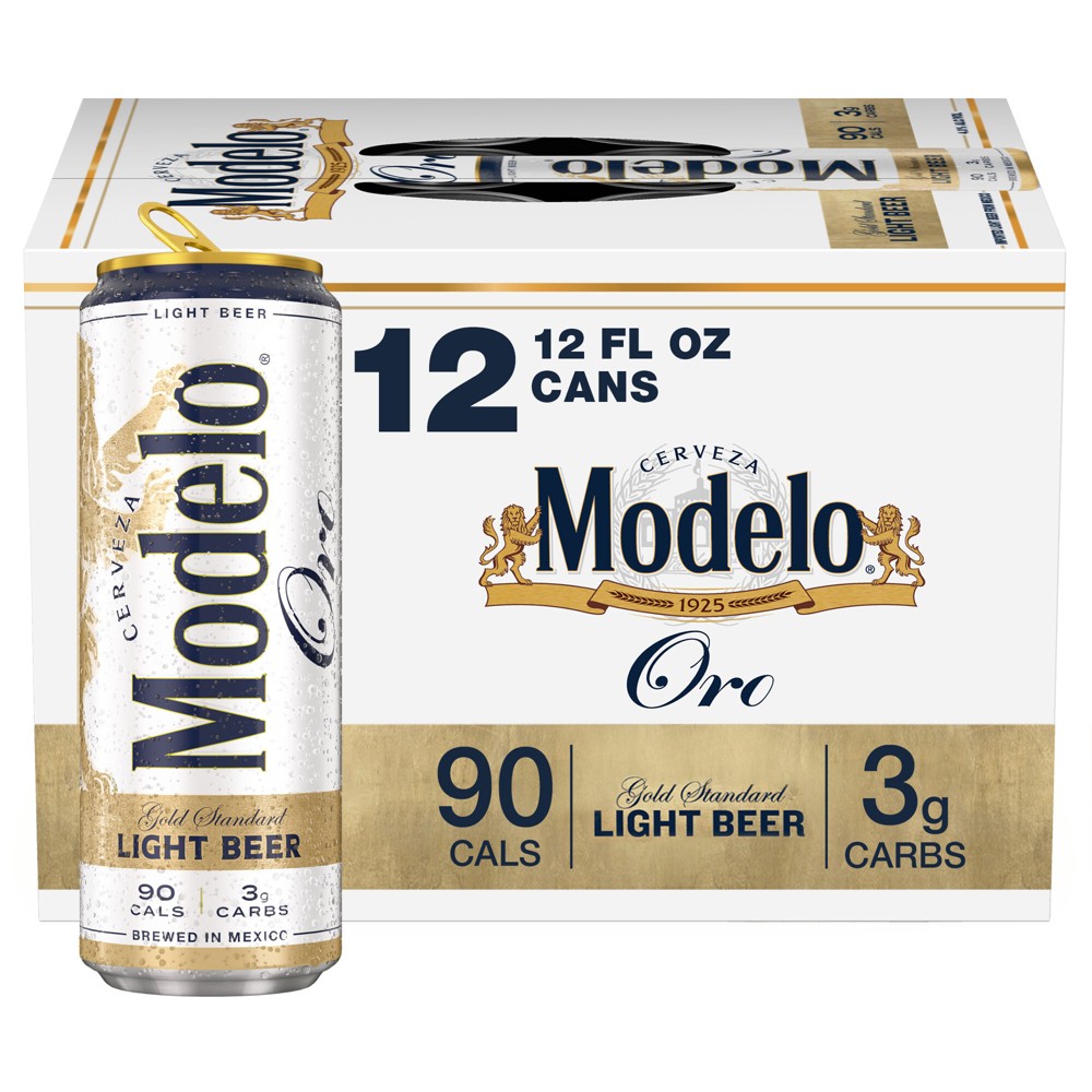 Modelo Oro Lager Light Beer - 12pk/12 fl oz Cans
