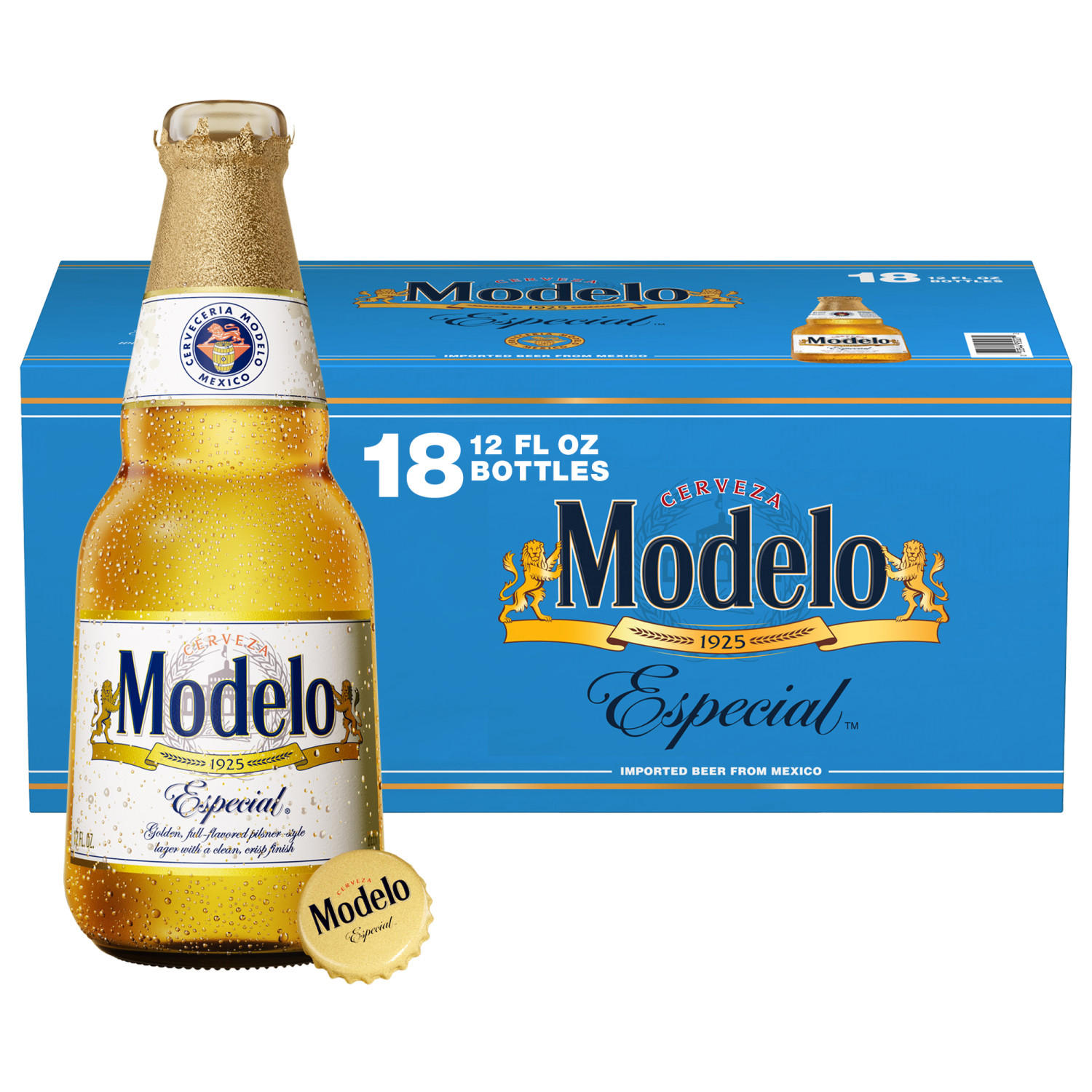 Modelo Especial Mexican Lager Beer, 12 fl. oz. bottle, 18 pk.