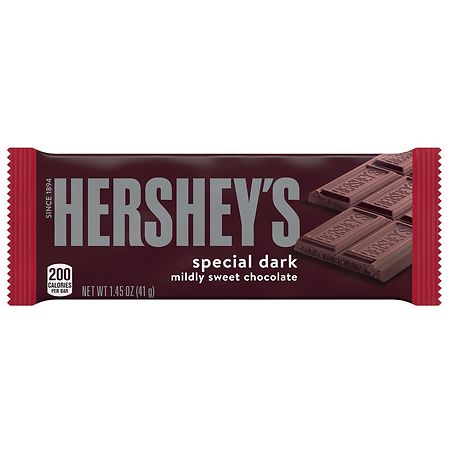 HERSHEY'S SPECIAL DARK Mildly Sweet Chocolate Candy, Individually Wrapped, 1.45 oz Bars (36 Ct.) (B000IXSMI6)