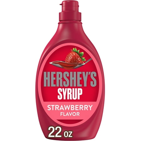 Hershey s Strawberry Flavored Syrup  Bottle 22 oz