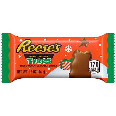Reese s Milk Chocolate Peanut Butter Trees Christmas Candy  Pack 1.2 oz