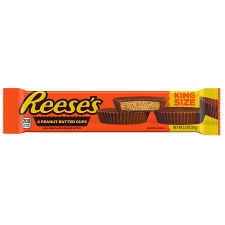 REESES MILK CHOCOLATE PEANUT BUTTER CUP KING SIZE BAR