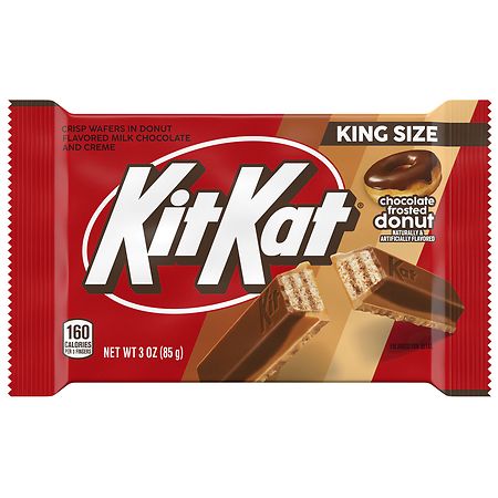 Kit Kat Chocolate Frosted Donut King Size Bar Candy - 3oz