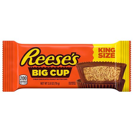 Reese's Milk Chocolate Big Cup King Size Candy - 2.8oz