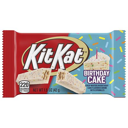 KIT KAT Wafer Candy Bar Birthday Cake - 1.5 oz