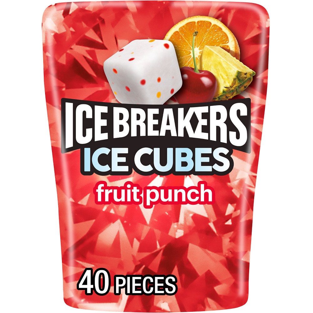 Ice Breakers Ice Cubes Fruit Punch Sugar Free Chewing Gum - 3.24oz/40ct