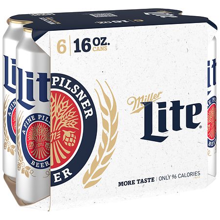 Miller Lite Beer- 6pk/16 fl oz Cans